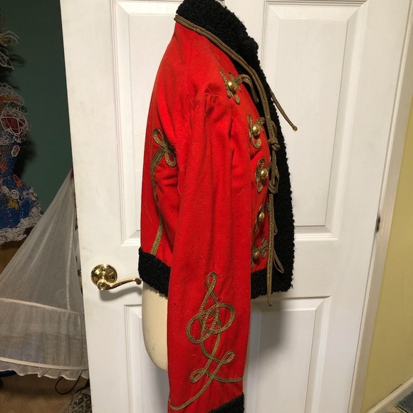 Vintage Red Military Costume Jacket - Picture 4 of 7